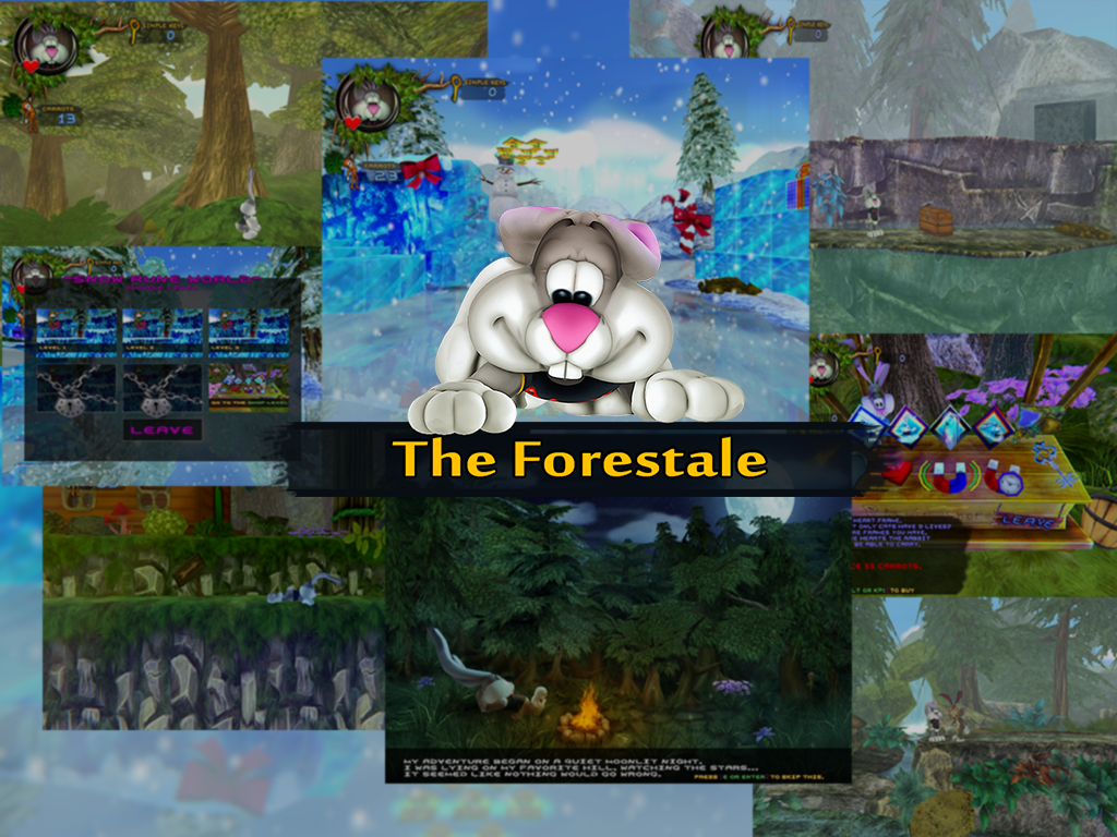 The Forestale [game on upgraded idTech1 engine][greenlight] - My, Rabbit, Games, Platformer, Doom, Idtech1, Инди, Old school, Retro Games, Longpost