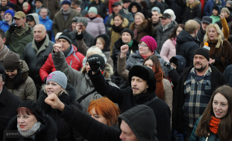 More than 2,000 people gathered March of non-parasites in Gomel - Politics, Republic of Belarus, Gomel, Rally, Minsk, Longpost