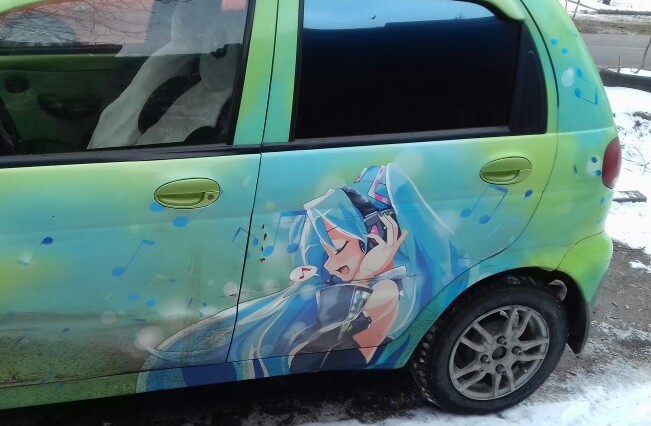 These are the cars we have in the city. - My, Anime art, Drawing