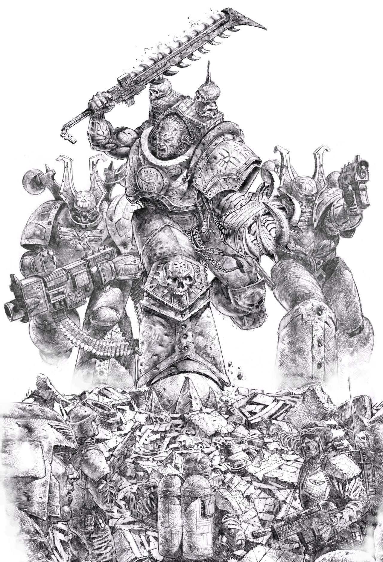 Пожиратели миров - Warhammer 40k, World Eaters, Хаос