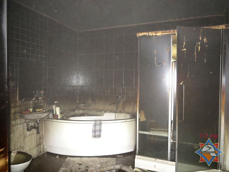 Bath in the apartment, Carl! - Bath, Apartment, Minsk, Republic of Belarus, Fire, Ministry of Emergency Situations, Longpost