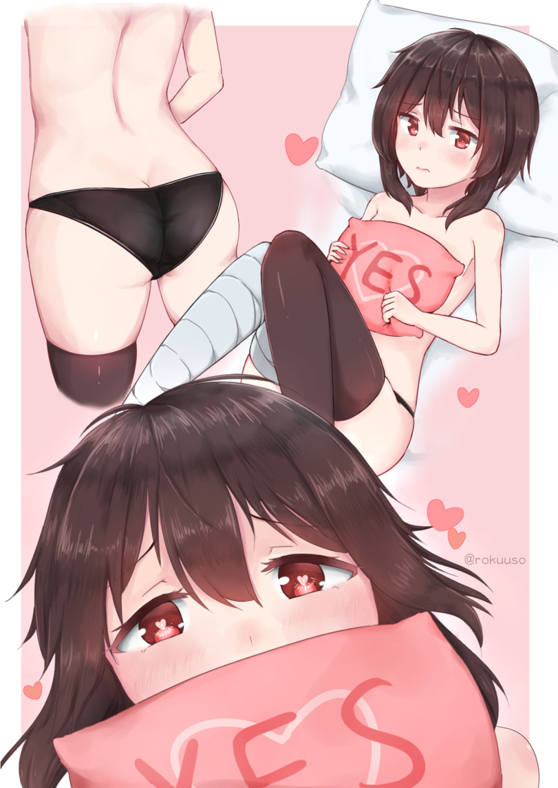 Megumin <3 - NSFW, Anime, Anime art, Konosuba, Megumin, Pantsu, Etty