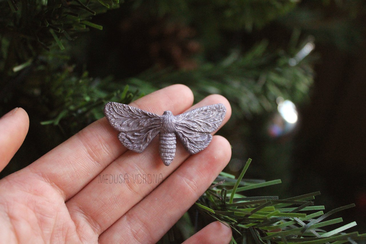 Little winter moths (decorations) - My, My, Magic, Butterfly, , Winter, Patterns on the window, With your own hands, Decoration, Longpost