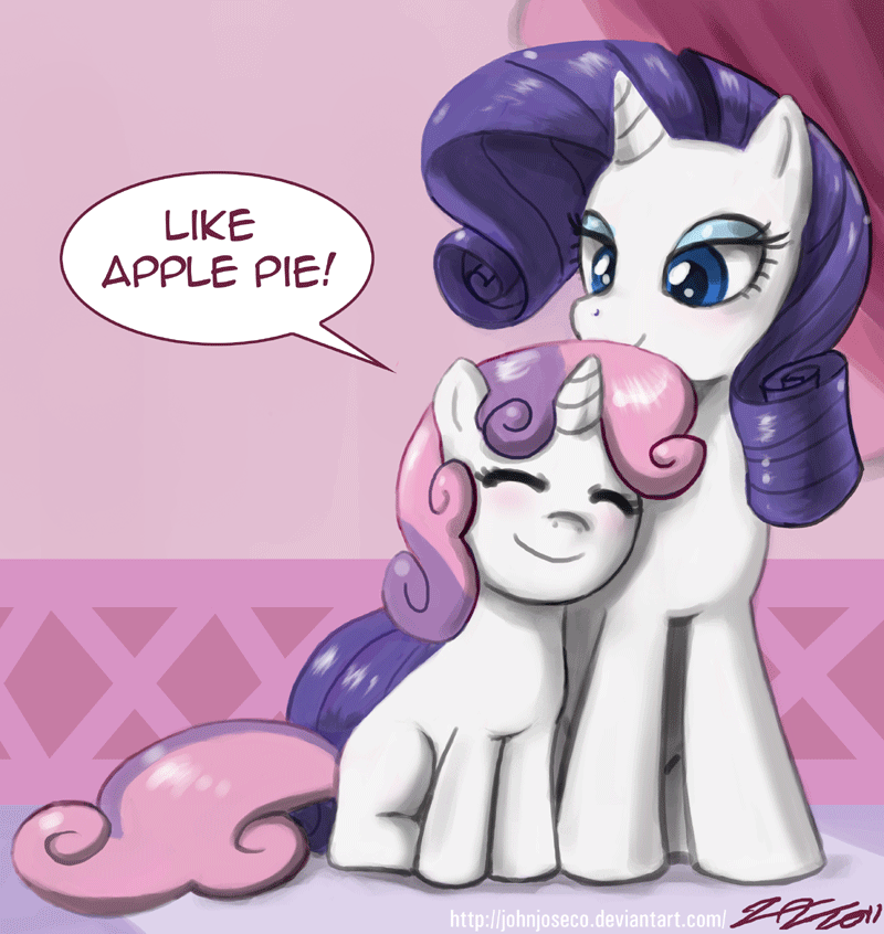 Like Apple Pie - My little pony, PonyArt, Rarity, Sweetie belle, John joseco