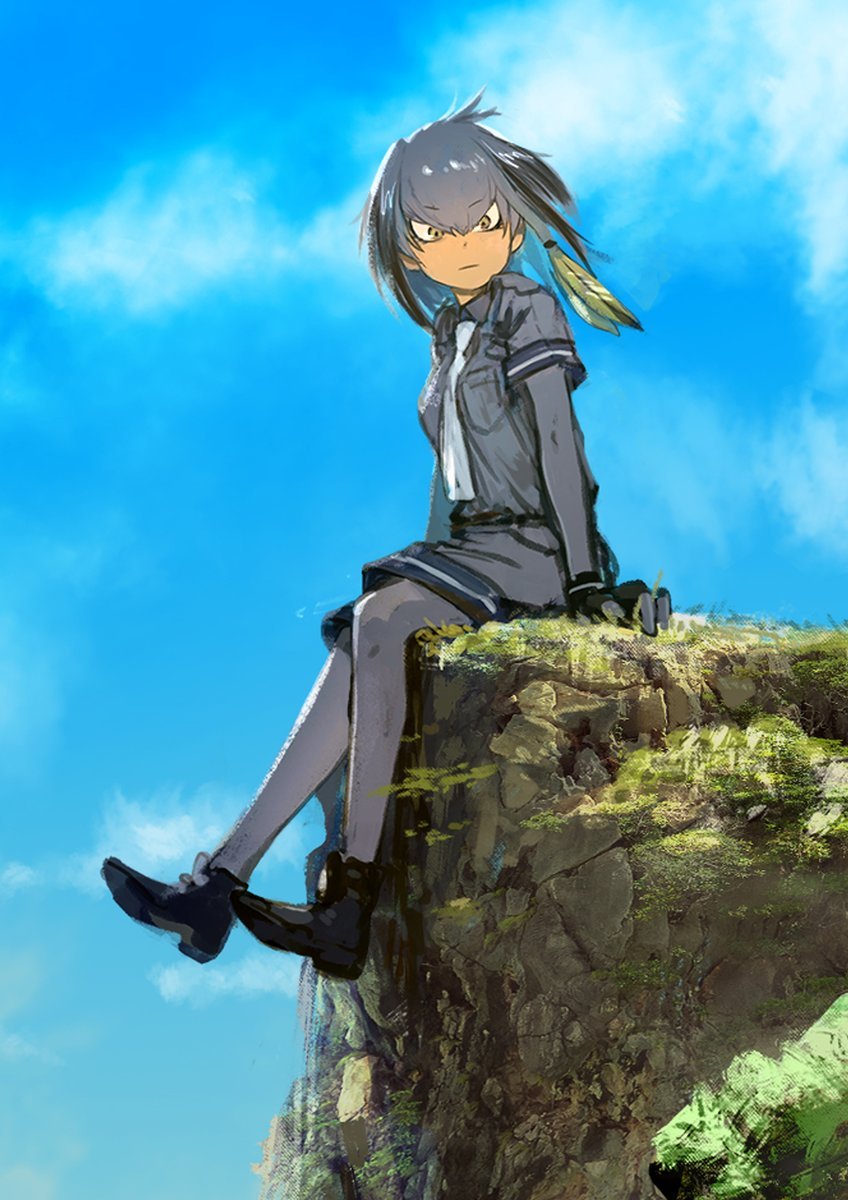 Whalehead - Аниме, Anime Art, Kemono Friends, Shoebill, Godsatochan, Длиннопост