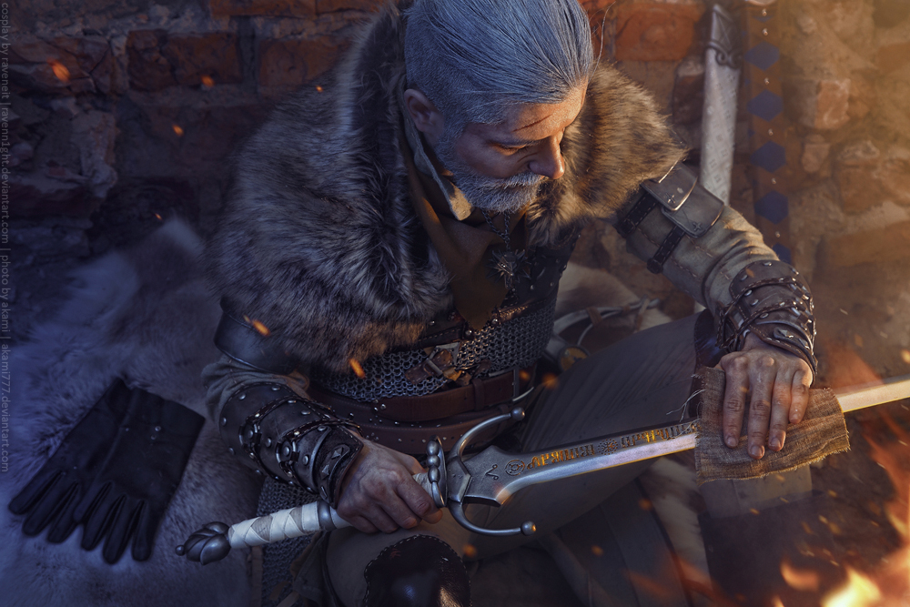 Another dull attempt at Geralt - Witcher, The Witcher 3: Wild Hunt, Geralt of Rivia, Cosplay, Russian cosplay, Computer games, 