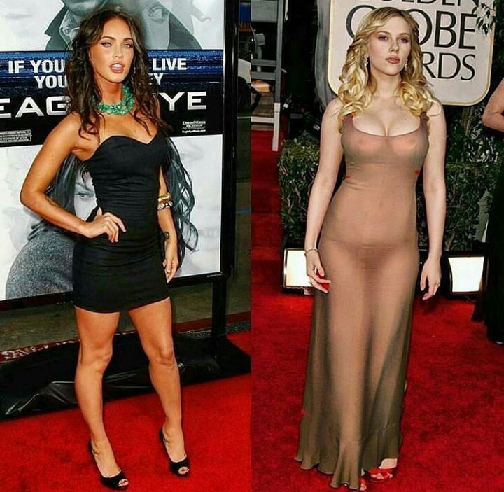 Megan or Scarlett? - The photo, Comparison, Girls, Scarlett Johansson, Megan Fox