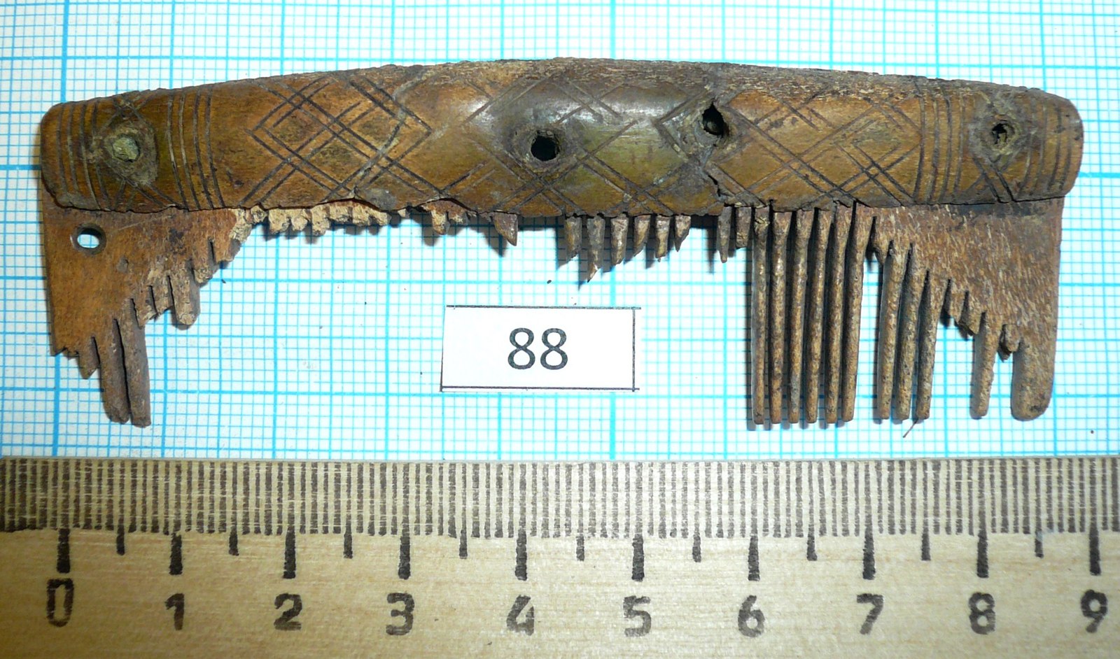 Combs from the settlement Unorozh - Archeology, Crest, Early Middle Ages, Longpost