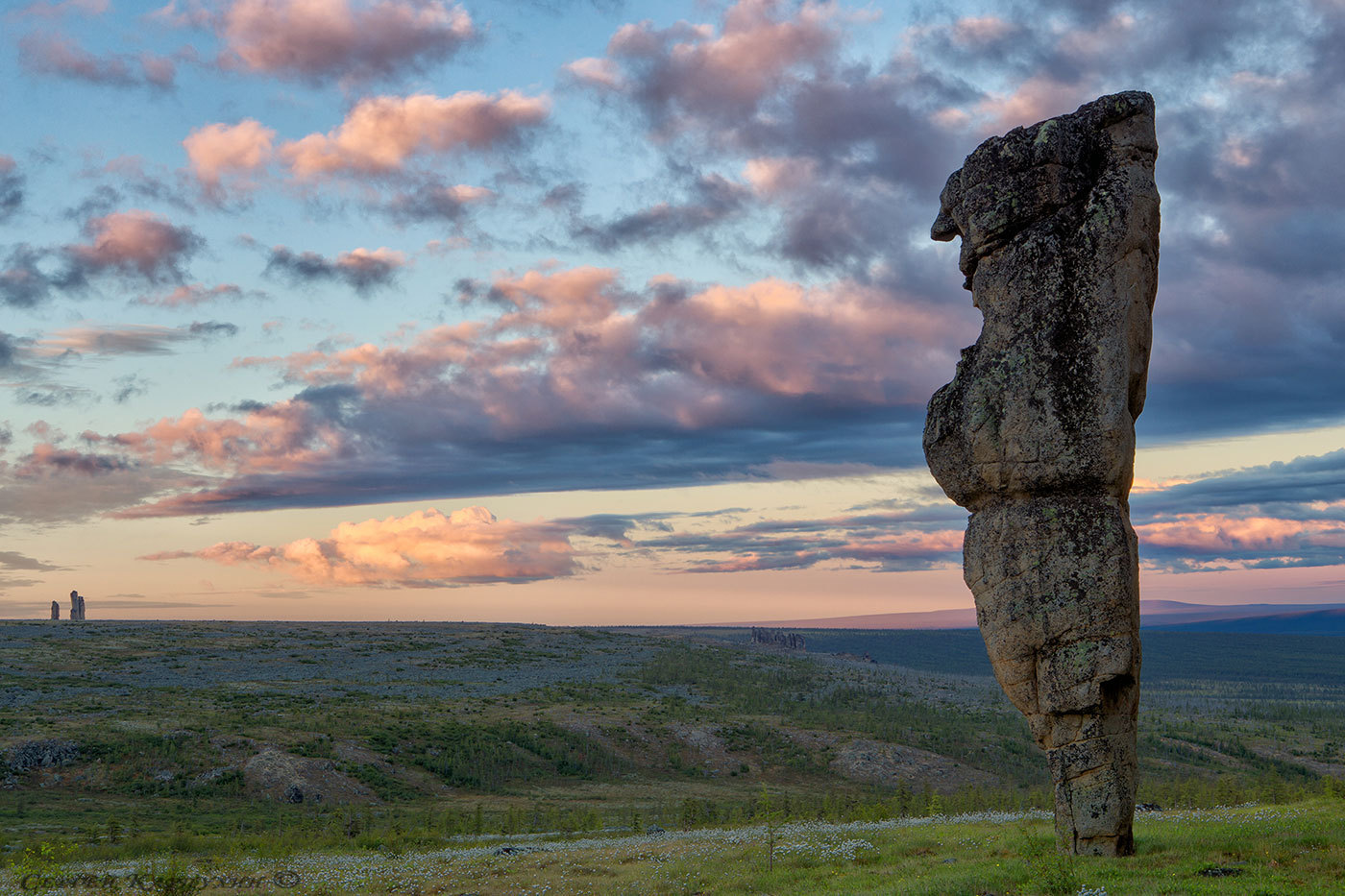 Met the sunrise.. - Pillar, Yakutia, Troll