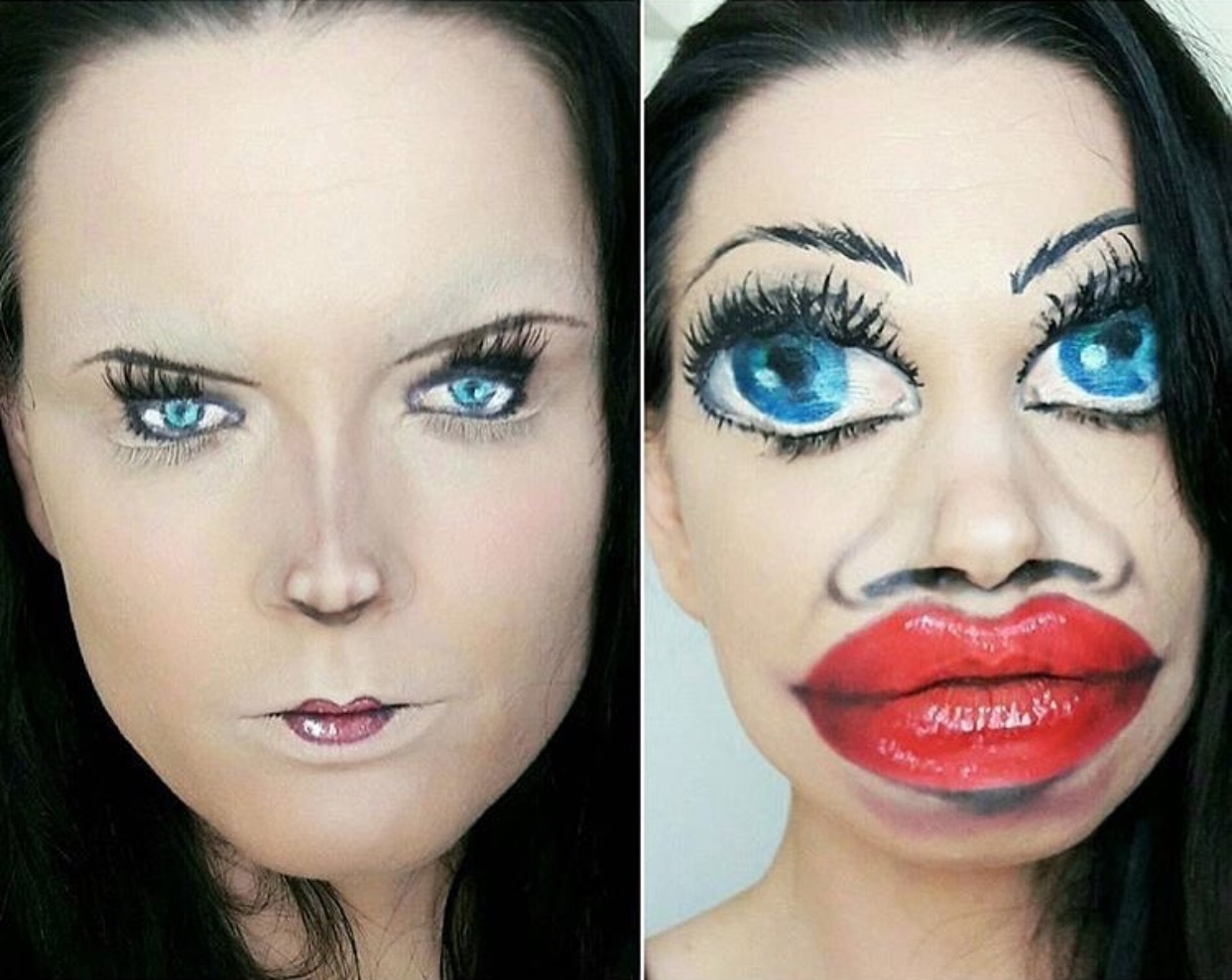 You can choose your favorite - Makeup, Women, Illusion, Women