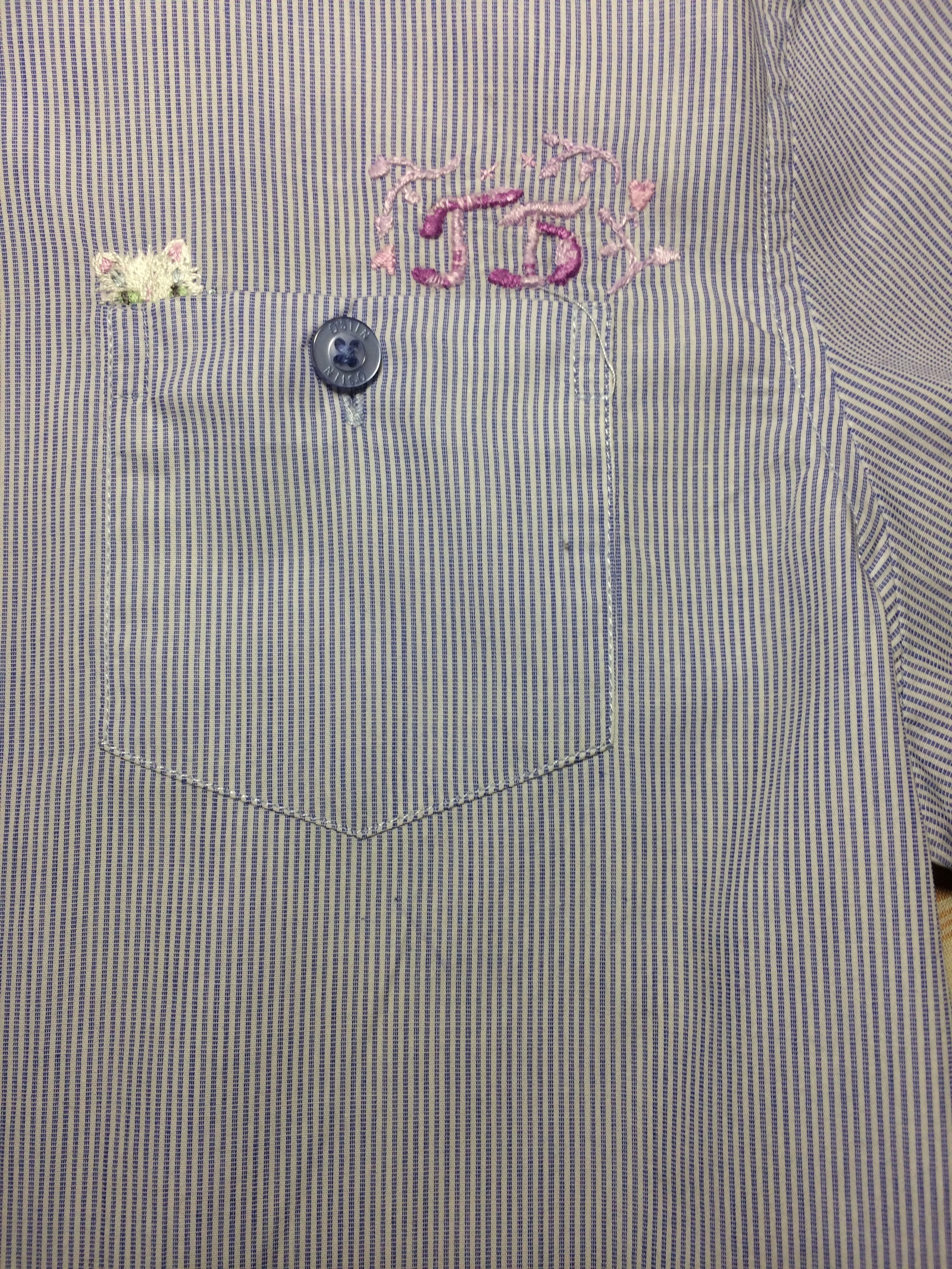 Monogram - My, Embroidery, Smooth, Shirt