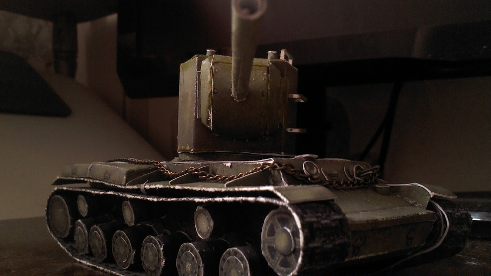 Kv-2 from paper - My, Kv-2, Tanks, Paper products, World of tanks, Longpost