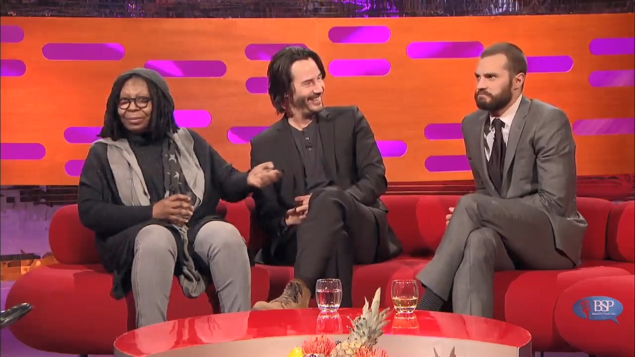 He can now! - My, Keanu Reeves, The Graham Norton Show, Longpost, Video, Smile