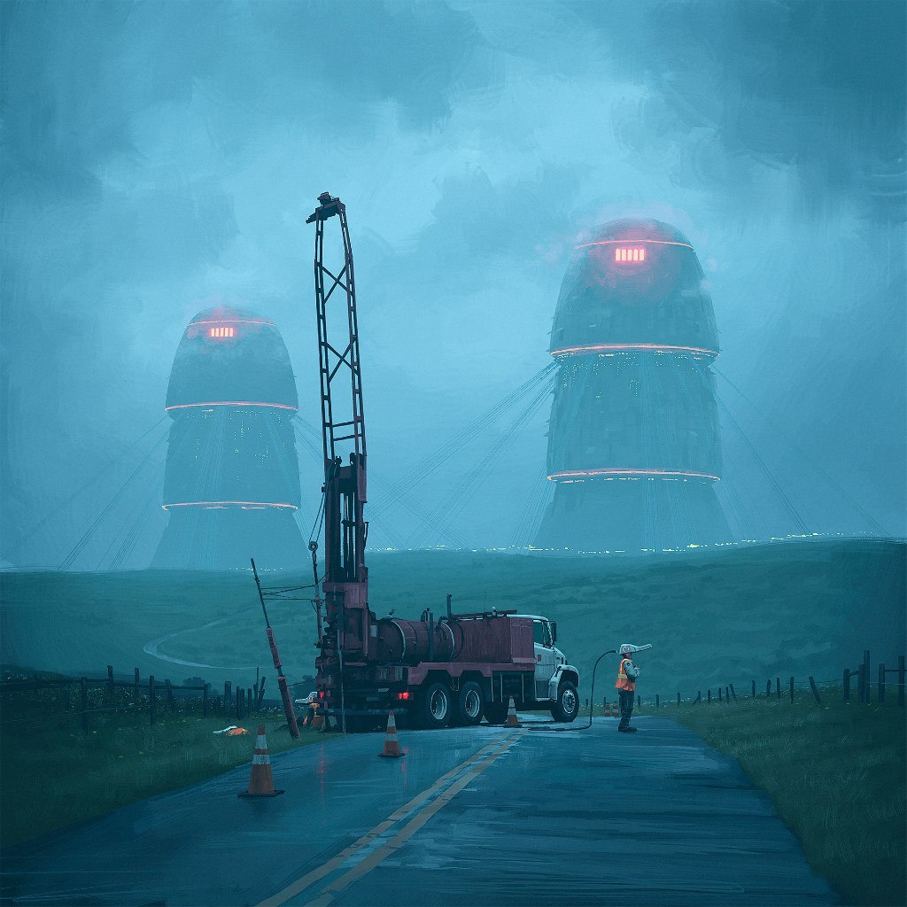 Fresh artwork by Swedish retro-futurist Simon Stalenhag. - Creation, , Simon stalenhag, Art, Digital drawing, Artist, Longpost