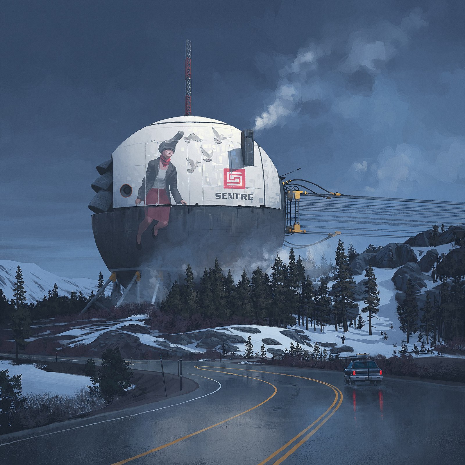 Fresh artwork by Swedish retro-futurist Simon Stalenhag. - Creation, , Simon stalenhag, Art, Digital drawing, Artist, Longpost