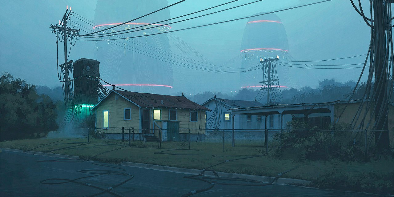 Fresh artwork by Swedish retro-futurist Simon Stalenhag. - Creation, , Simon stalenhag, Art, Digital drawing, Artist, Longpost