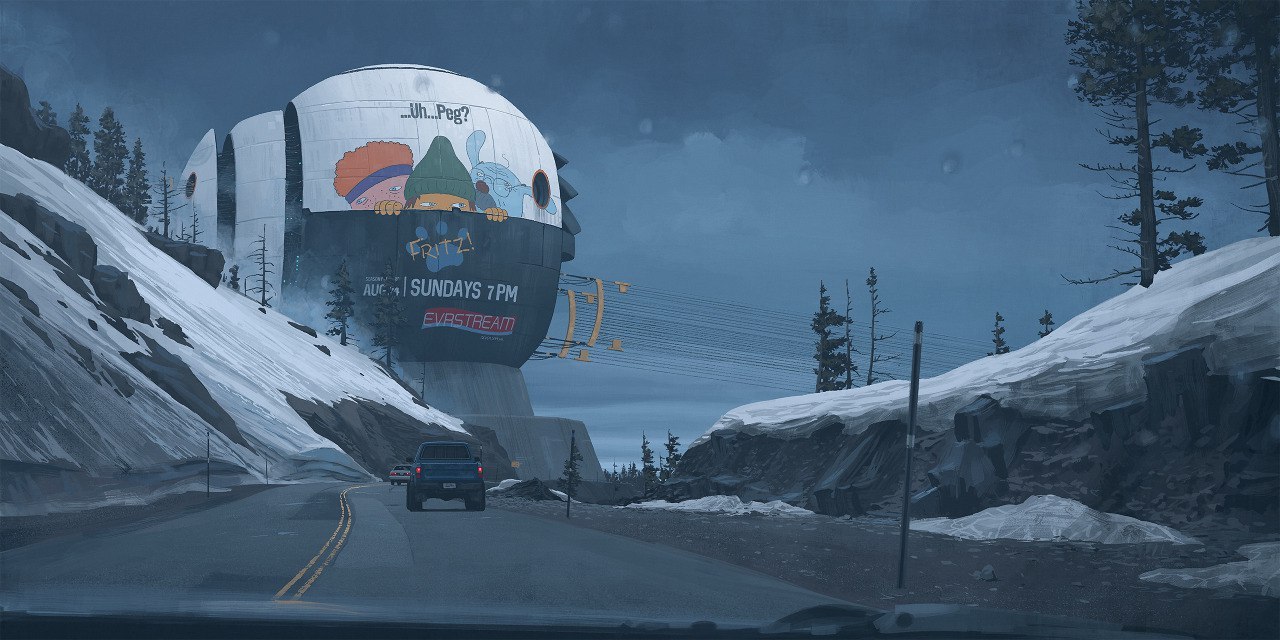 Fresh artwork by Swedish retro-futurist Simon Stalenhag. - Creation, , Simon stalenhag, Art, Digital drawing, Artist, Longpost