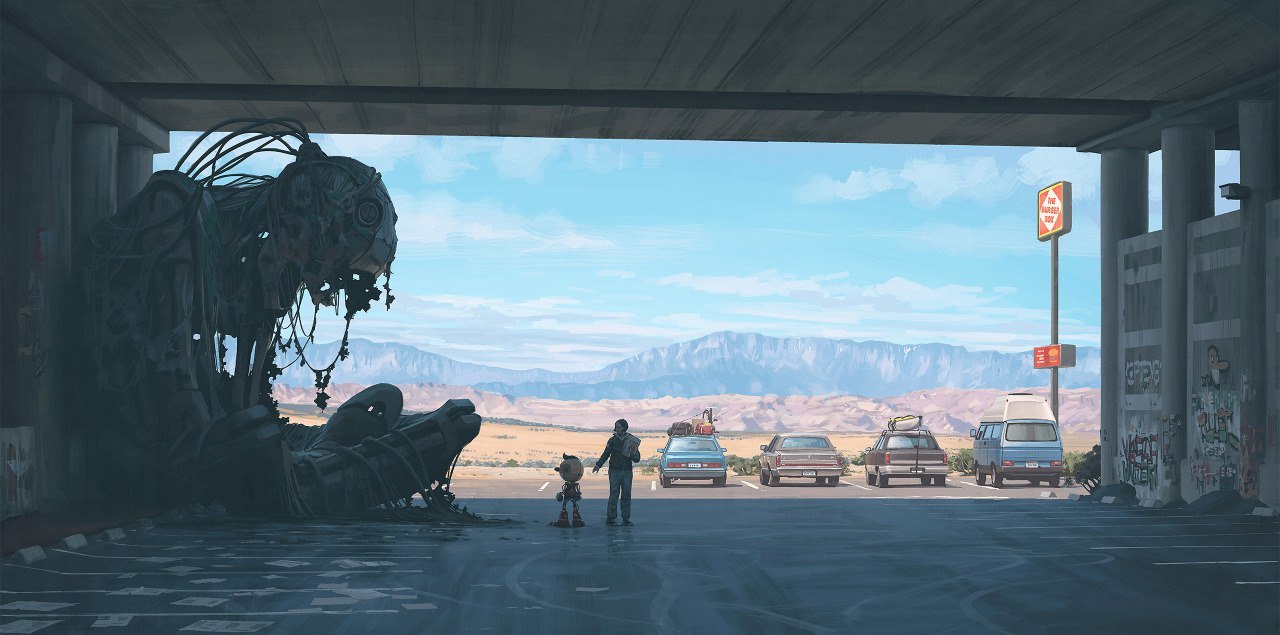 Fresh artwork by Swedish retro-futurist Simon Stalenhag. - Creation, , Simon stalenhag, Art, Digital drawing, Artist, Longpost