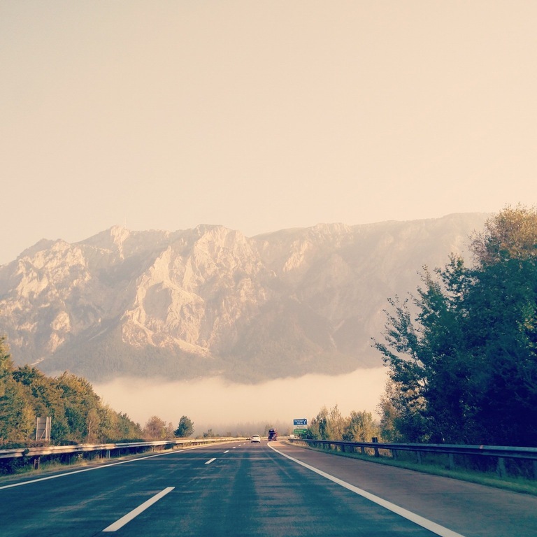 When you enter Austria... - Austria, Highway, Autobahn, The mountains, The photo