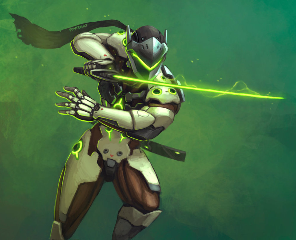 Genji - Overwatch, Genji, Art