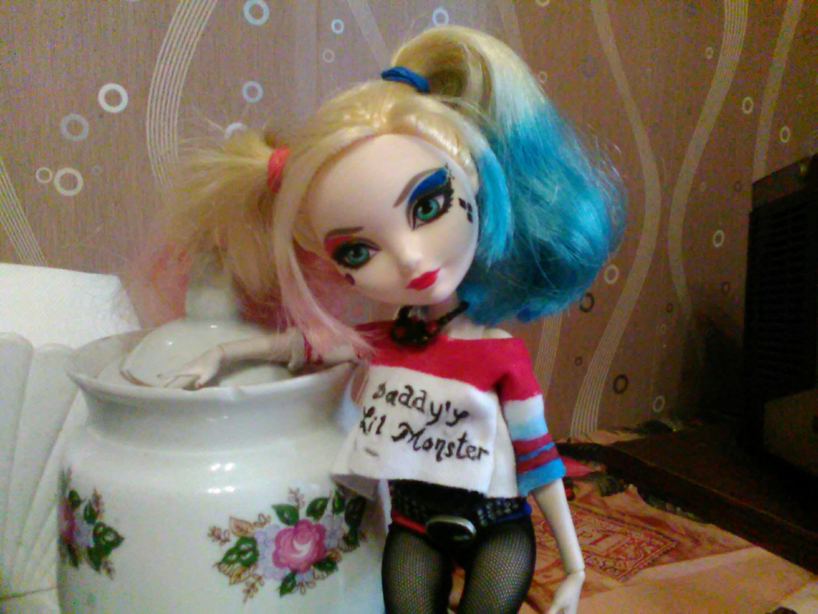 Harley quinn - My, Harley quinn, Doll, Handmade, Longpost