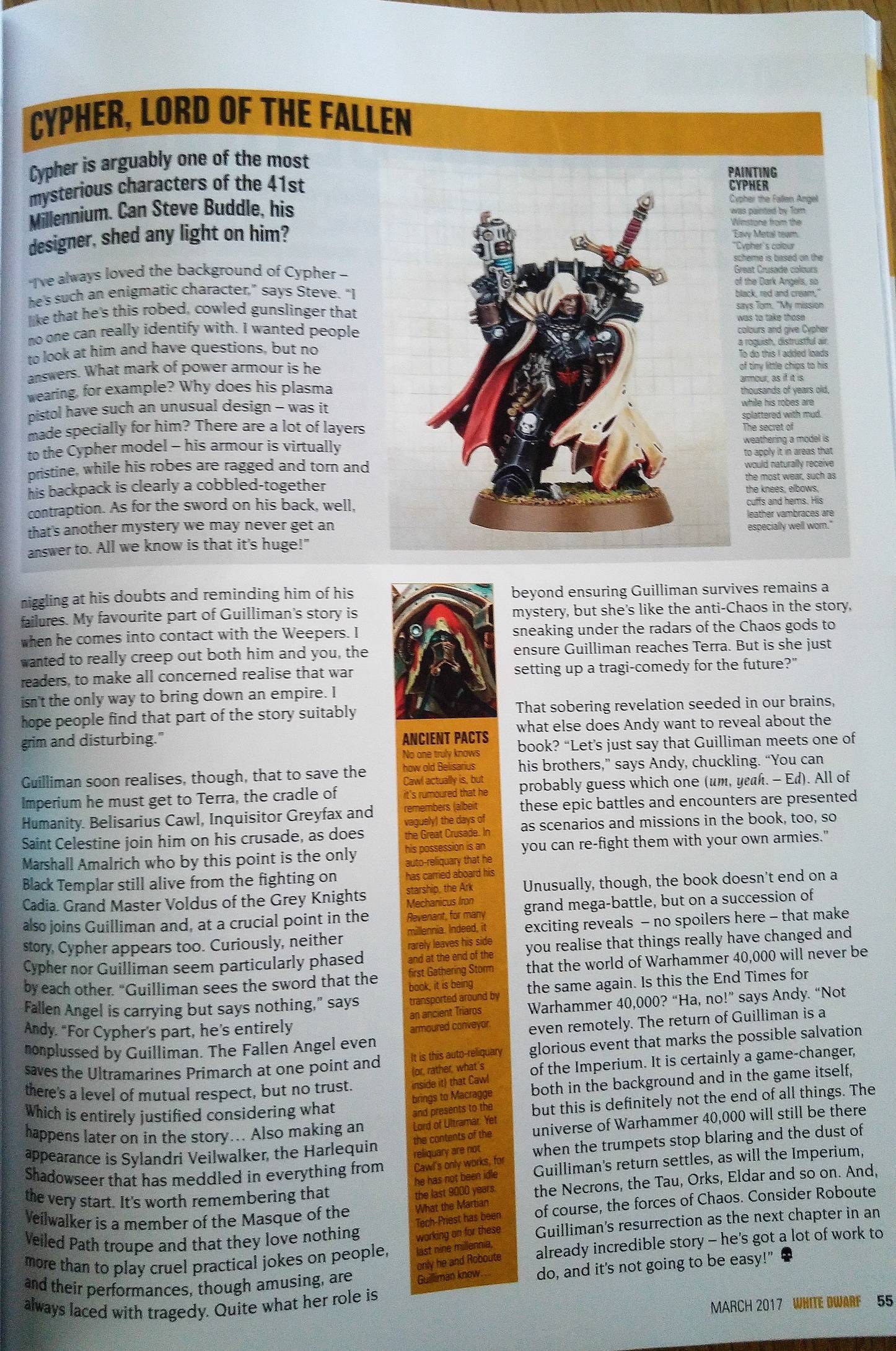 Update on WD's Roboute Guilliman March 2017 - Warhammer 40k, Warhammer, White dwarf, Translation, news, Wh News, Longpost