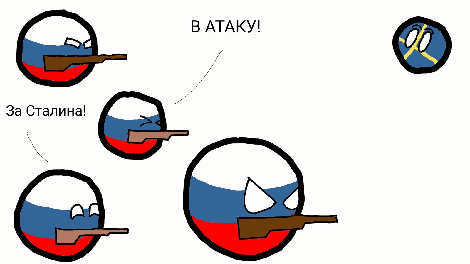 Российская армия - Моё, Россия, Countryballs