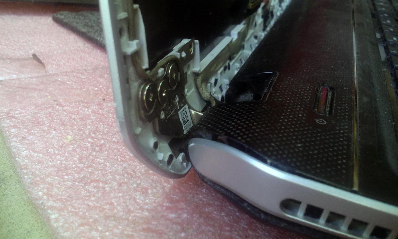 Restoration of the hinge mechanism of the HP DV6 laptop. - My, Repair of equipment, Notebook, Fastening, Repair, Longpost