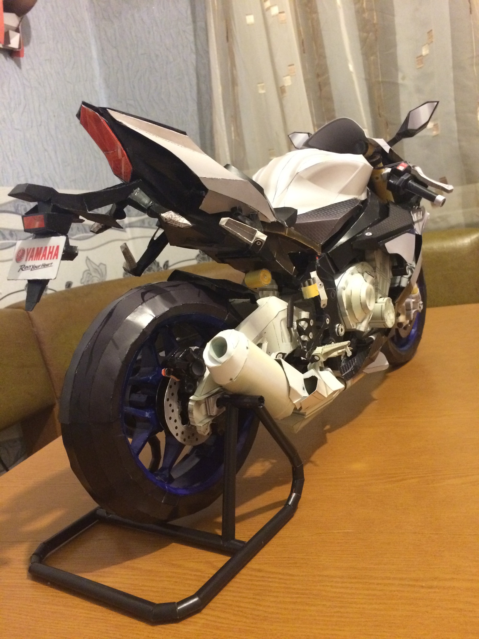 Yamaha YZF-R1M 1:3 - My, Papercraft, , Yamaha, Scale 1:3, Longpost