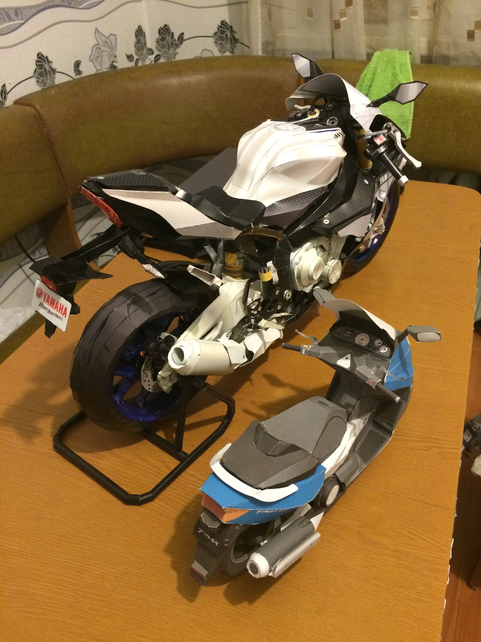 Yamaha YZF-R1M 1:3 - My, Papercraft, , Yamaha, Scale 1:3, Longpost