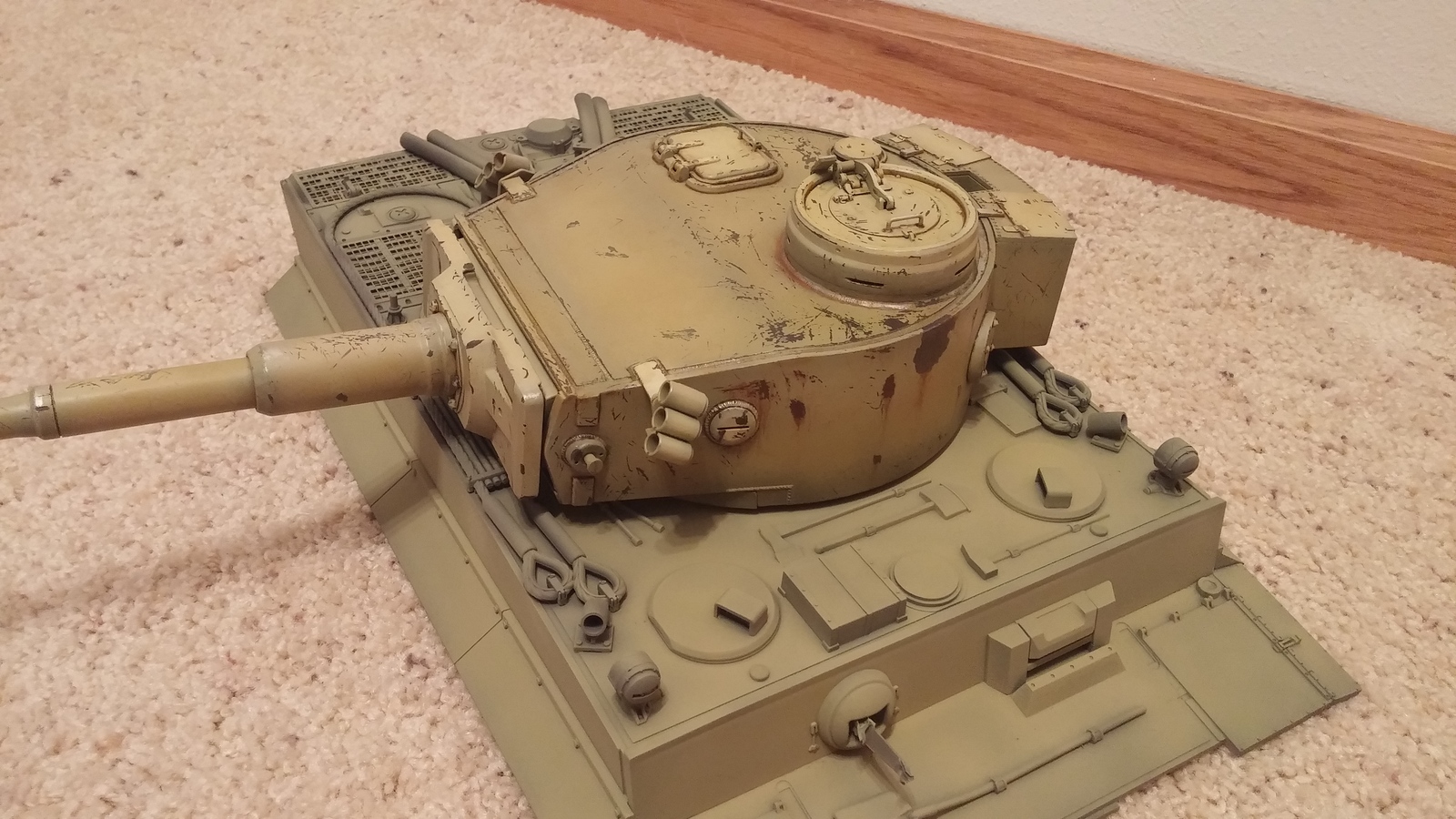 Kit for assembling a German tank Tiger I - My, Tiger I, Tanks, Radio control, , Painting, Longpost, Video