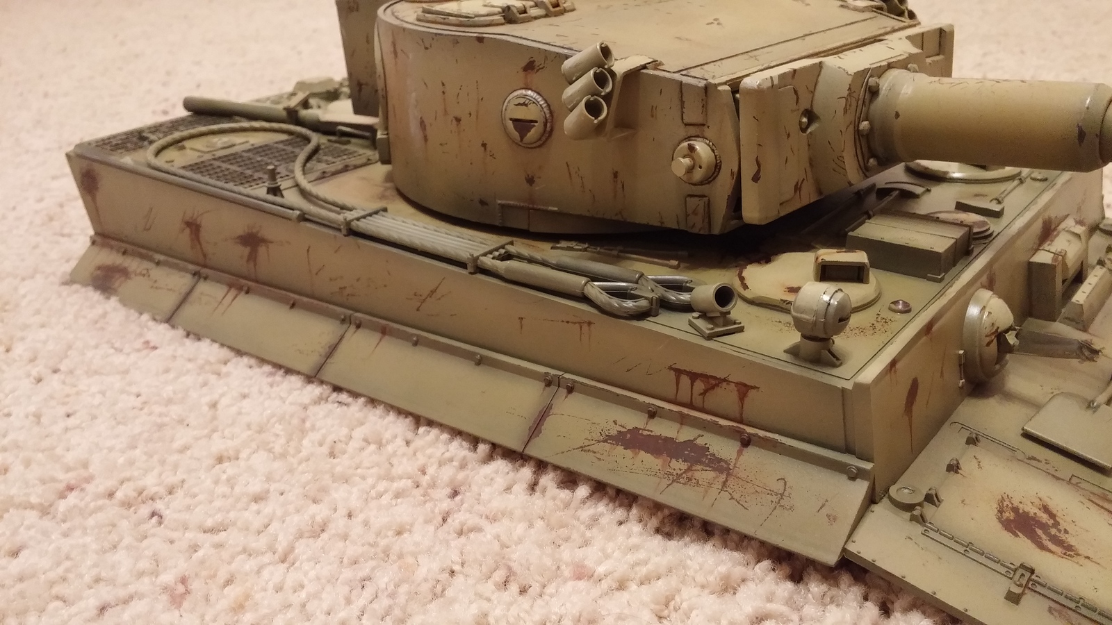 Kit for assembling a German tank Tiger I - My, Tiger I, Tanks, Radio control, , Painting, Longpost, Video