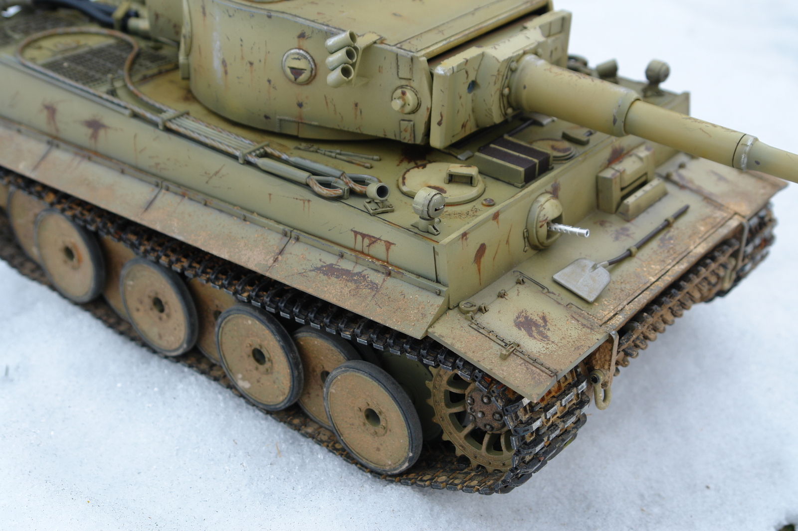 Kit for assembling a German tank Tiger I - My, Tiger I, Tanks, Radio control, , Painting, Longpost, Video