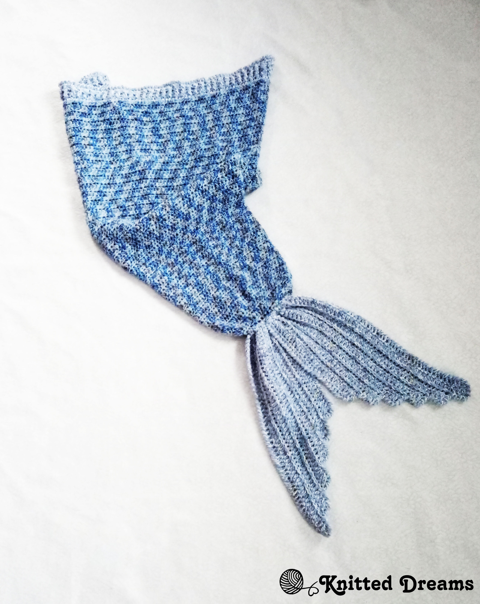 Feel like a mermaid - My, Mermaid, Plaid, Needlework, Knitting, With your own hands, Longpost