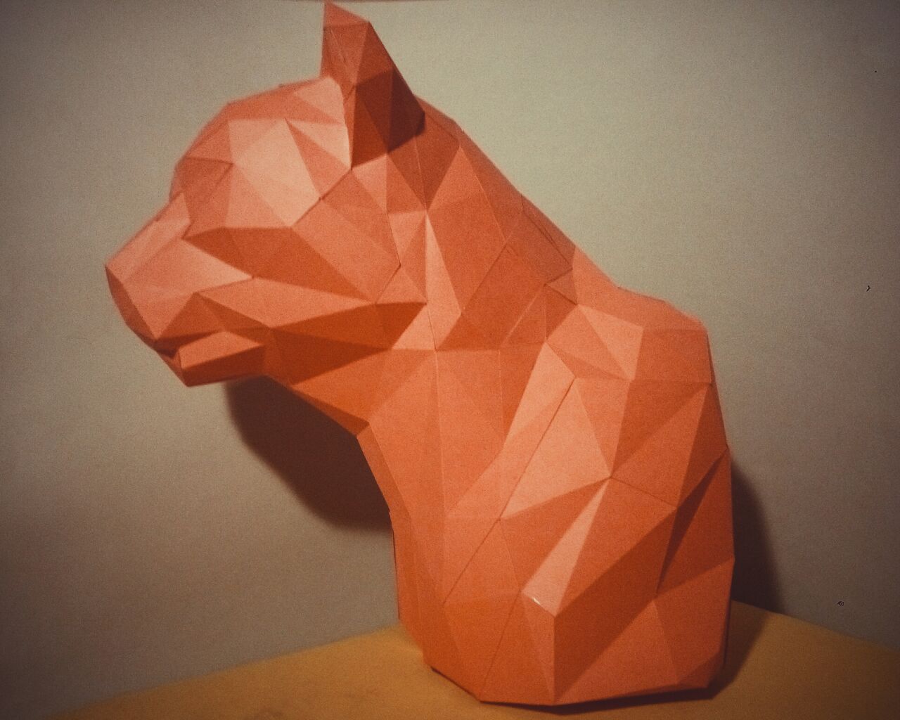 Pepacura lowpoly modeling. - My, Pepakura, Papercraft, Low poly, , Longpost