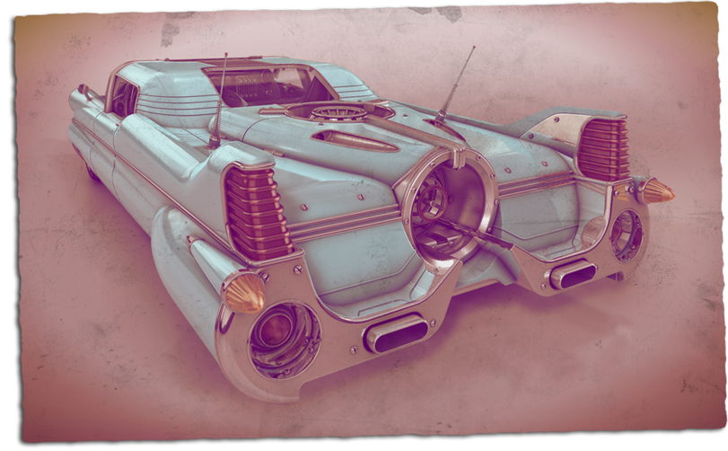 Car of my dream) - Auto, Fallout, Concept Art, Dream