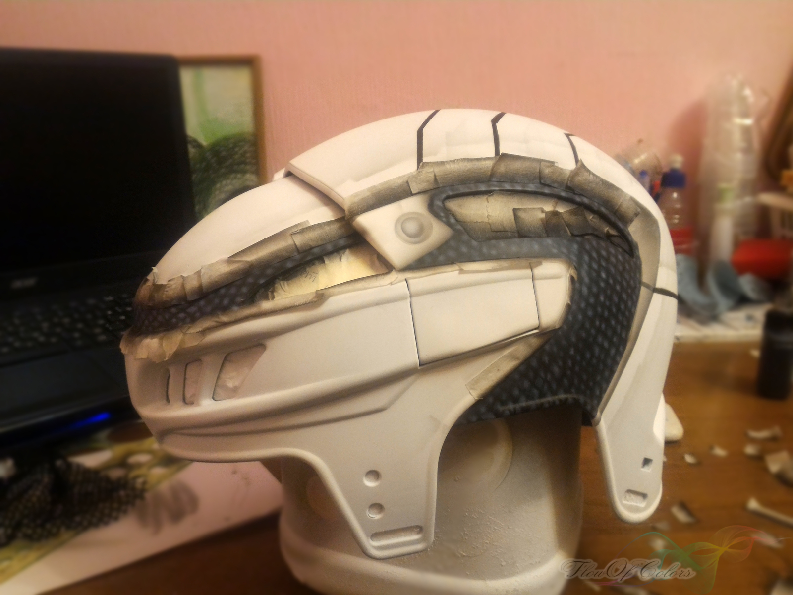 New job. - My, Airbrushing, Helmet, Sport, Hockey, My, Longpost