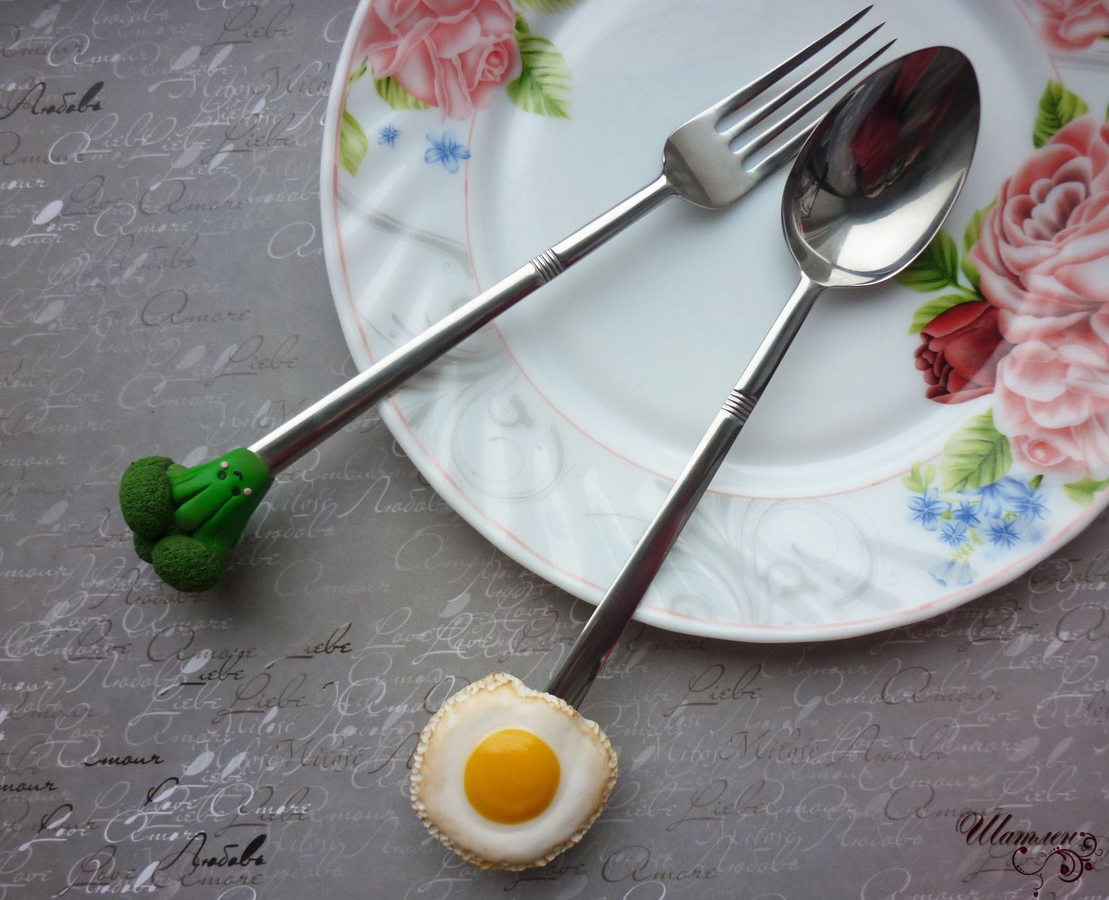 For breakfast) - My, , Polymer clay