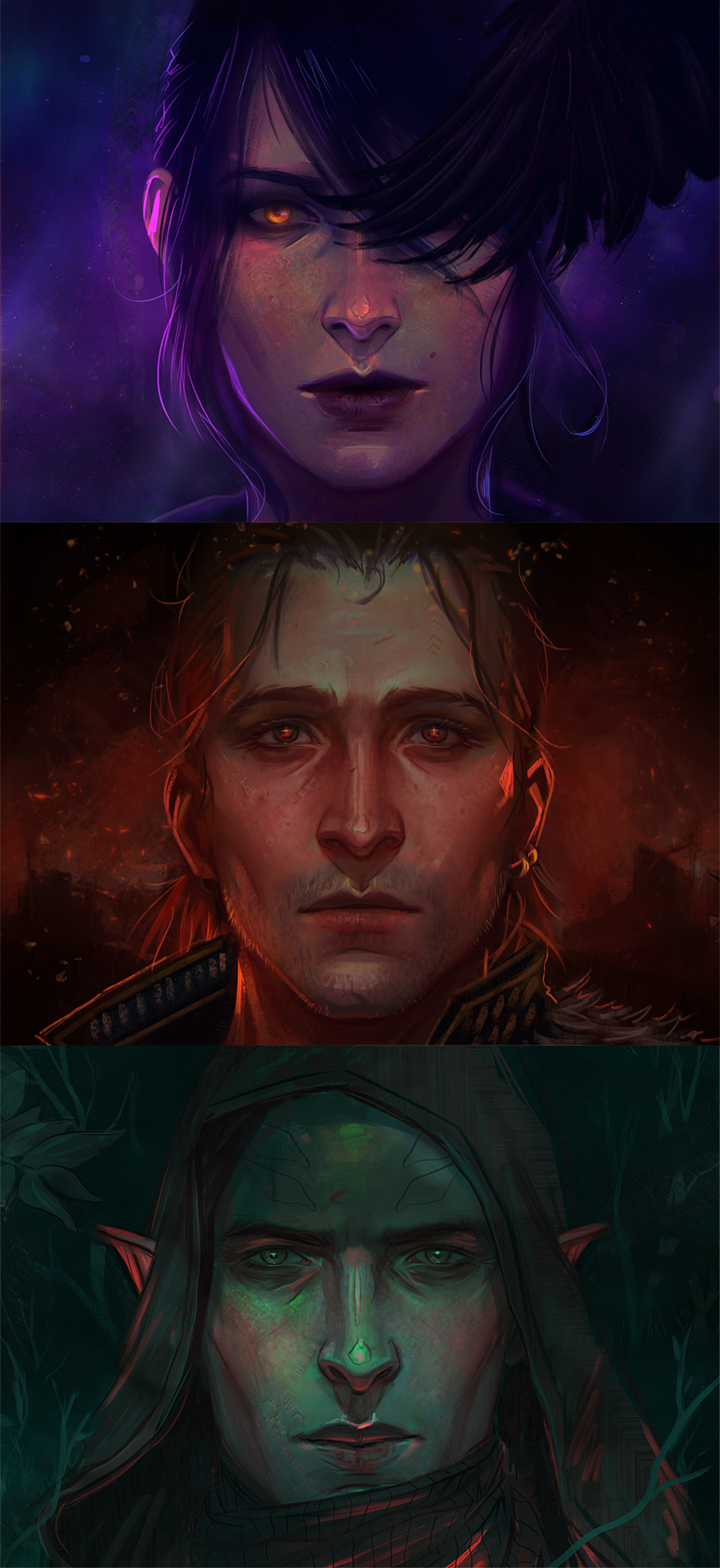 Renegades - Art, Dragon age, Anders, Morrigan, Solas