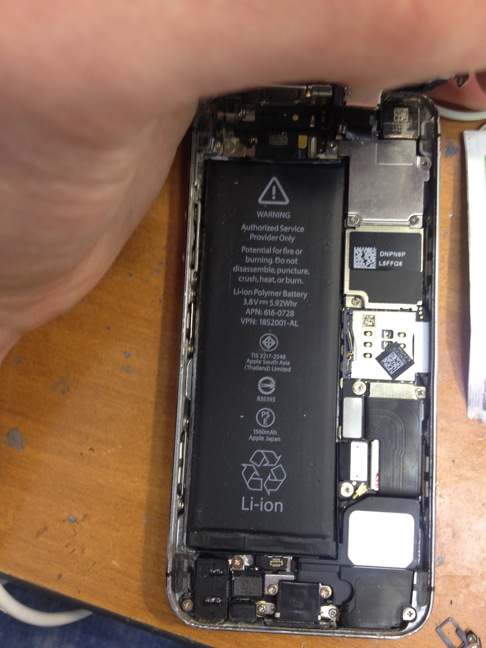 A friend repaired. - My, iPhone, iPhone 5s, Friends, Repair, Longpost