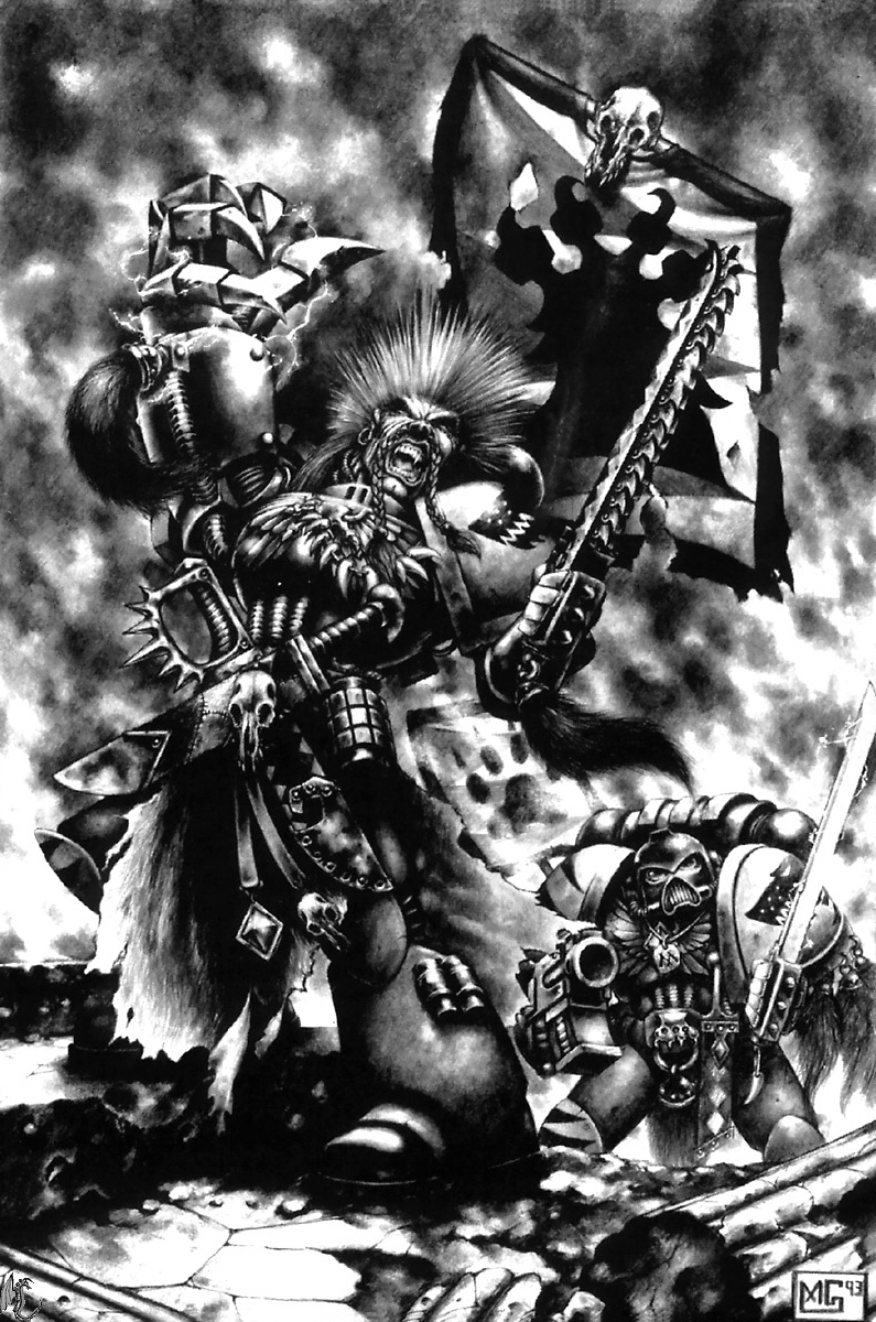 Космоволки - Space wolves, Warhammer 40k, Old Warhammer, Космодесант, Wh Art, Длиннопост