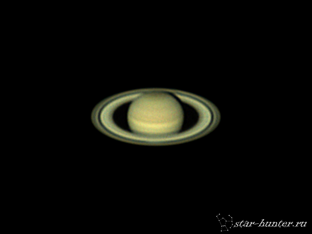 Saturn, March 1, 2017, 5:55 am. - My, Saturn, Planet, Astrophoto, Astronomy, Space, Starhunter, Anapadvor