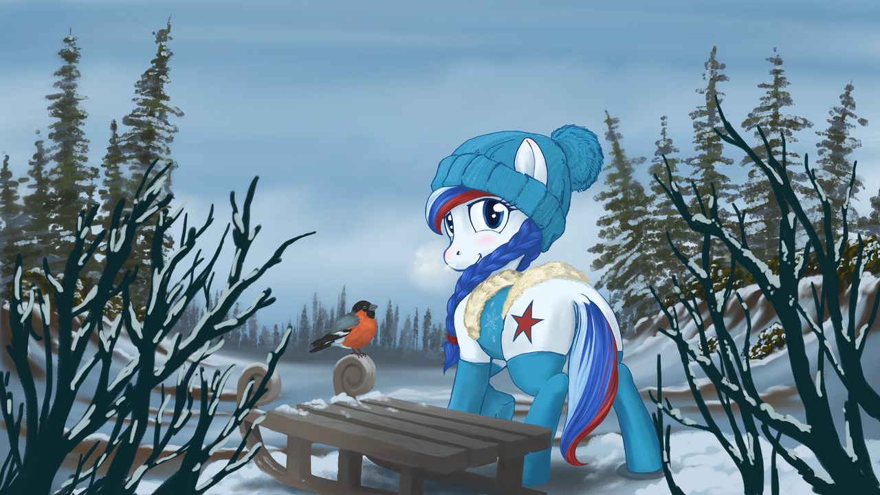 Farewell winter - My little pony, Winter, Spring, Maroussia, MLP Marussia, Ponification