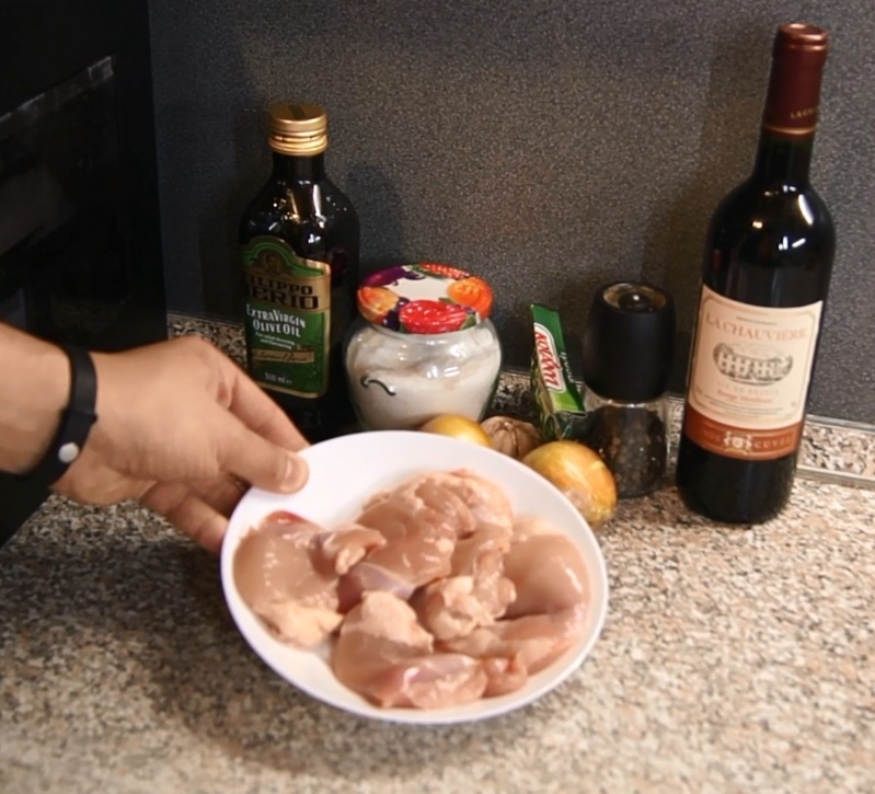COQ AU VIN - Rooster in wine. French cuisine. - Longpost, Video, , Spices, Cooking show, Kitchen, Cooking, Recipe, Food, My