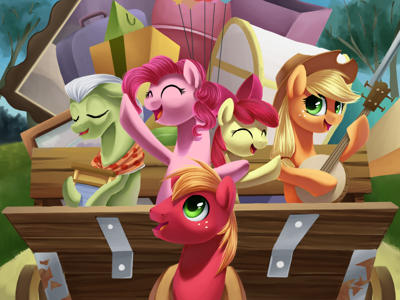 Apples Forever - My little pony, PonyArt, Pinkie pie, Applejack, Applebloom, Big Macintosh, Granny Smith, , Serials, , Chryseum