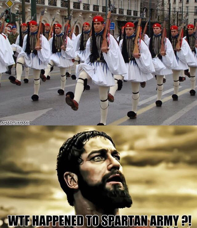 What the fuck happened to the Spartans?? - Greece, Army, Sparta, 9GAG