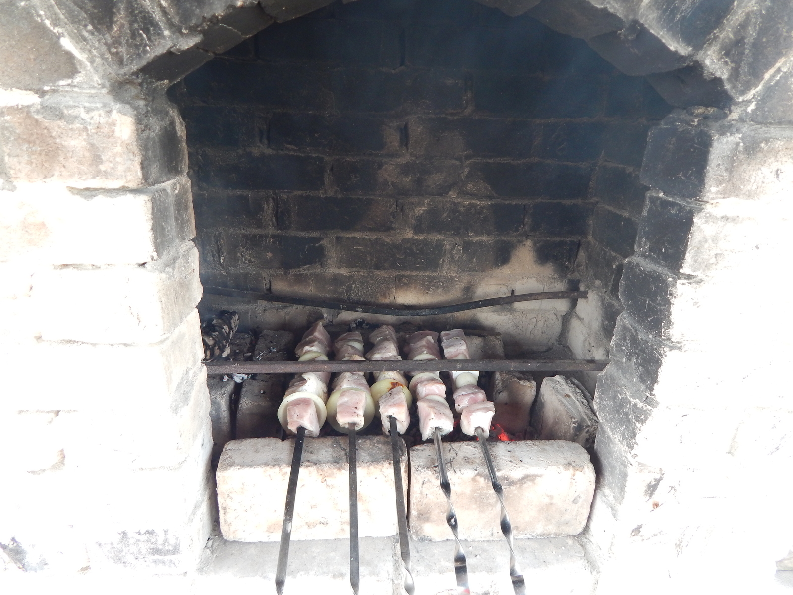 We fry a barbecue in the country - , Frying, Shashlik