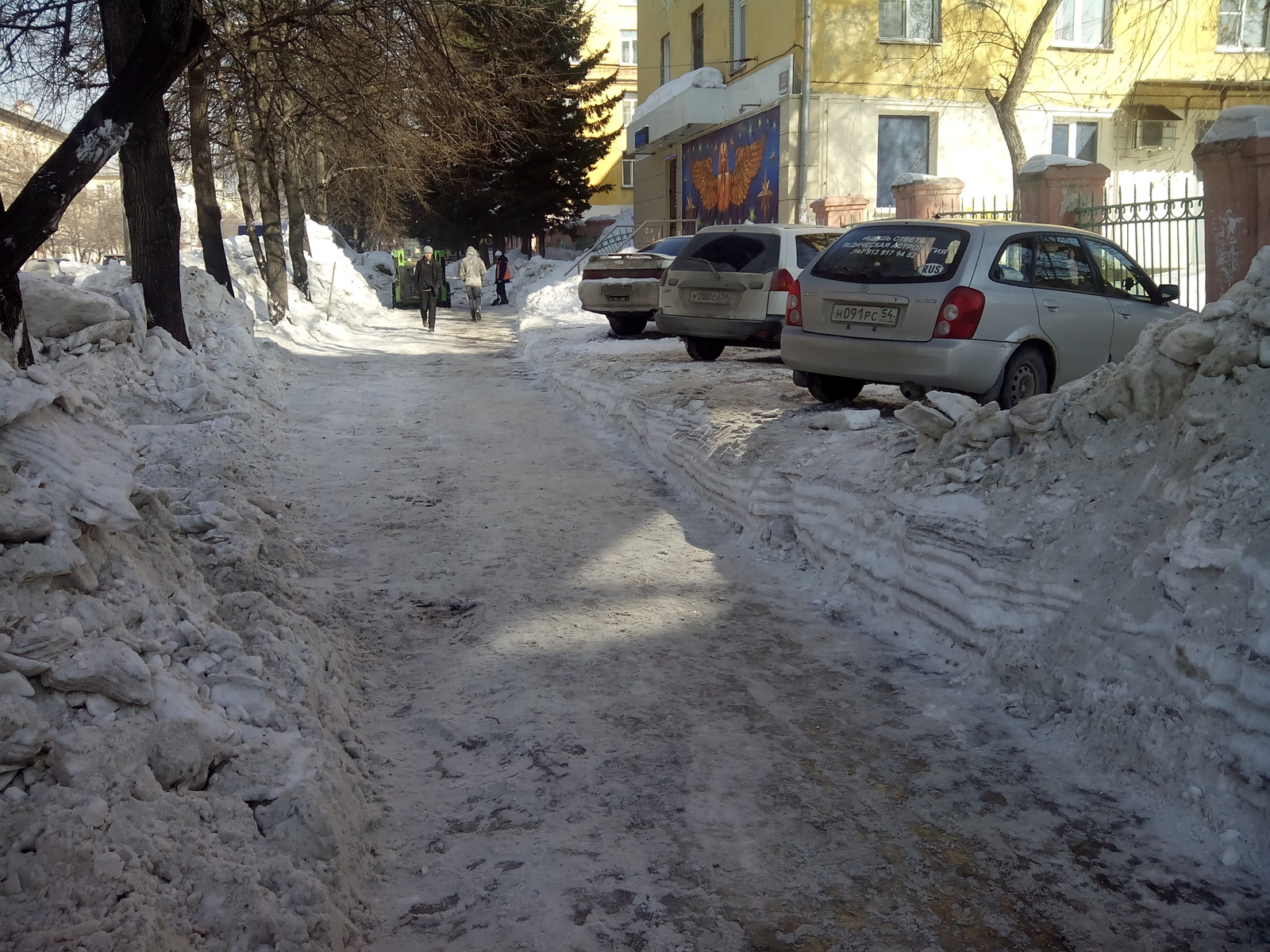 Наказание за не правильную парковку - Моё, Новосибирск, Весна, Неправильная парковка, Наказание