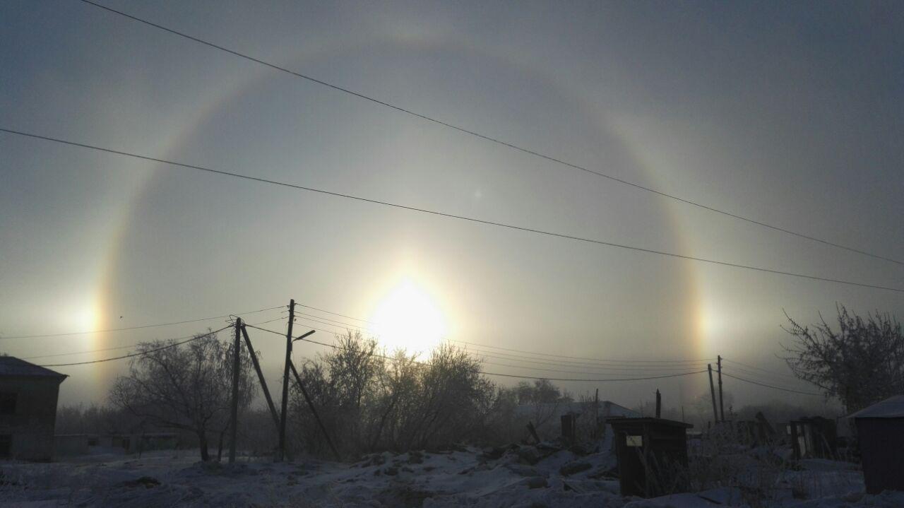 I think something cool is going on there. - My, Optical phenomenon, End, Second coming, Omsk