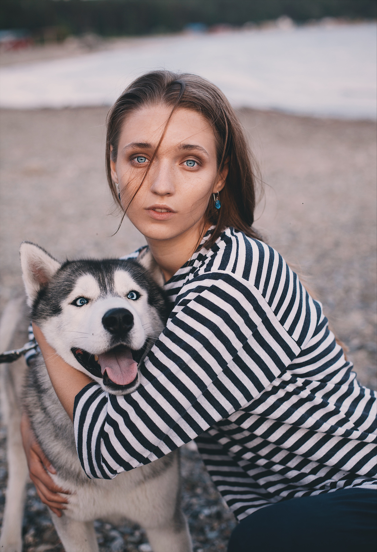 Blue eyes - My, Beautiful girl, Husky, The photo, Longpost